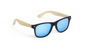 Lunettes de soleil personnalisées mitrox en bambou bleu