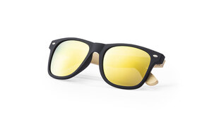 Lunettes de soleil personnalisées mitrox en bambou jaune 2