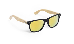 Lunettes de soleil personnalisées mitrox en bambou jaune