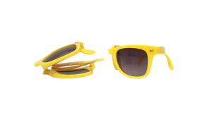 Lunette de soleil pliable modèle plix jaune 2