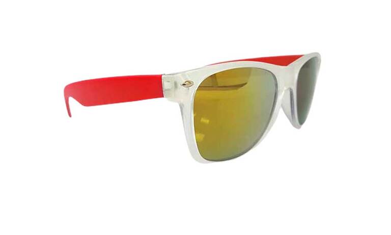 Lunette de soleil personnalisée réflecto rouge