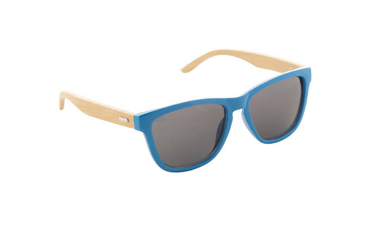 Lunette de soleil bambou bleu