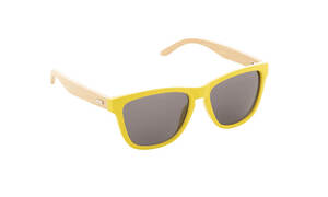 Lunette de soleil bambou jaune