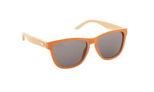 Lunette de soleil bambou orange