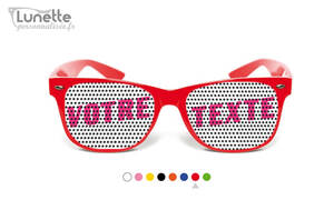 Lunette mariage rouge