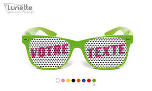 Lunette mariage verte