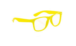 Lunette personnalisée classico clair jaune