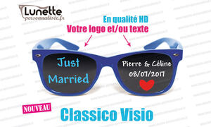 Lunette personnalisée visio bleu