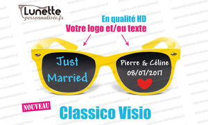 Lunette personnalisée visio jaune